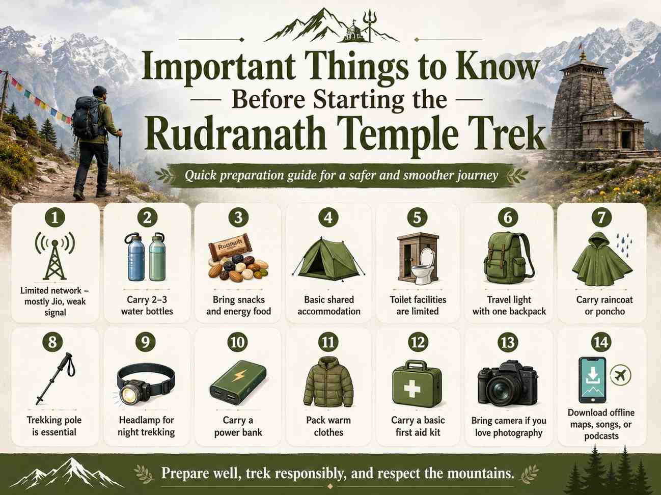 Important things to know before starting the Rudranath Temple Trek
